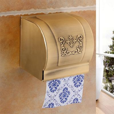 China Modern bathroom accessories antique ivory white tissue box cut out semicircular villa indoor roll paper box for sale