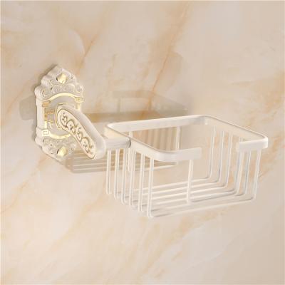 China Modern European Style Bathroom Shampoo Storage Basket Kitchen Bathroom Soap Tissue Holder for sale