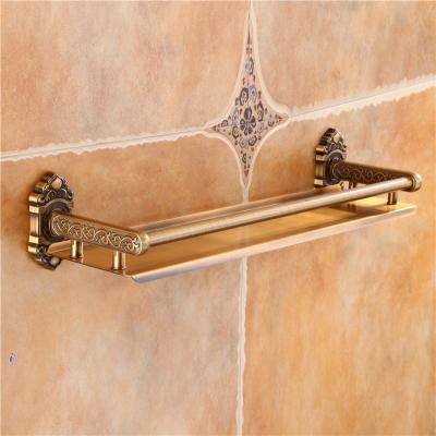 China Wall Mounted Type Antique Single Layer Towel Rack Bathroom Wall Mounted Cosmetics Ball Wholesale High Quality for sale