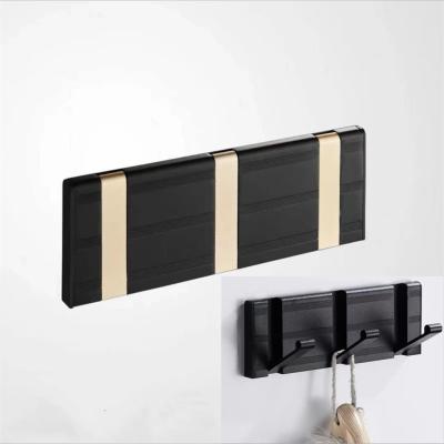 China Multi-Function Viable Folding Coat and Hat Hook Door Back Wall Wardrobe Bathroom Coat Hook for sale