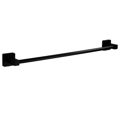 China Wholesale Fashion Bathroom Accessories Towel Rack Hotel Bathroom Size 30 To 60 Size Towel Rack Black Wall Mounted Single Bar for sale