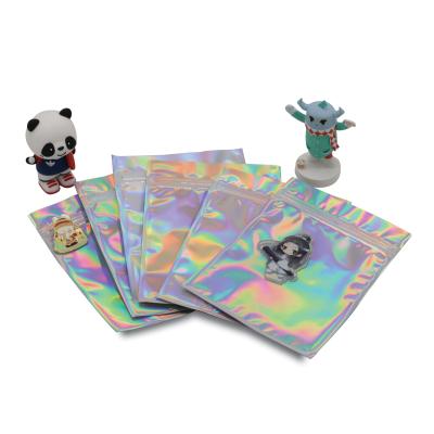 Chine Recyclable Holographic Clear Hologram Anime Pouches Plastic Toy Bag Ziplock Packaging For Anime Products à vendre