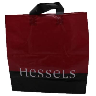 China Luxury High Quality Recyclable Custom Made Plastic Shopping Bag Custom Logo With Handle For Gifts, Apparel for sale