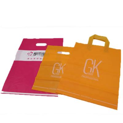 China Recyclable Custom Logo Printed 100% Disposable Shopping Bags Plastic Bag With Clothing Shoe Packaging for sale