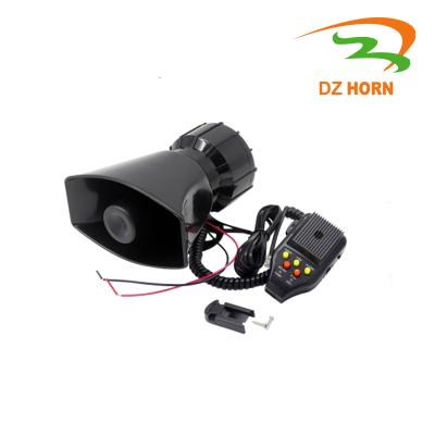 China Car Security Systerms Police Siren Alarm Speaker 3 Loud Tones Speaker Plus Recorder for sale