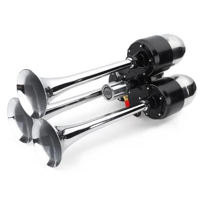 China Universal 12V 24V Triple Trumpet Air Horn For Car Van Boat QLD-43 for sale