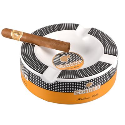 China Porcelain 20cm x 20cm RTS Porcelain Round Cigar Ashtray for sale