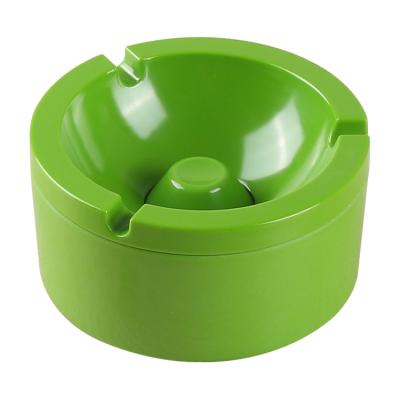 China Cheap High Quality RTS Wind Proof Round Melamine Ashtray 11x11x 5.5cm With Cover for sale