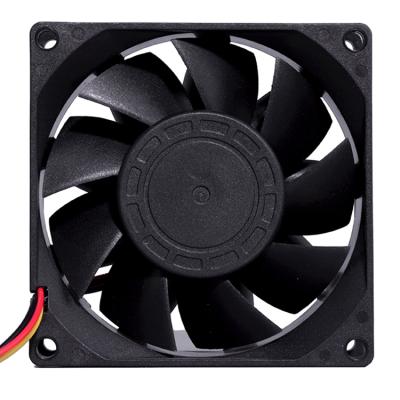 China UPS 2/3 Power 24V 80x80x25mm Large Low Noise DC 8025 Fan Air Volume Pin High Strength PWM NMB Ball Bearing for sale