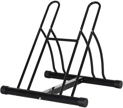 China Outdoor Floor Rack Garage Bike Floor Rack Bicycle Parking Rack For 2 Bike for sale