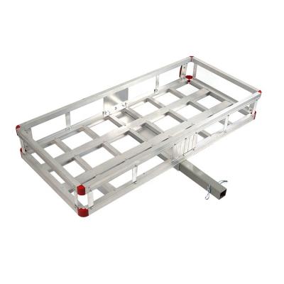 China Carry Luggage Hitch Cargo Carrier Luggage Racks Aluminum Cargo Baskets For Car for sale