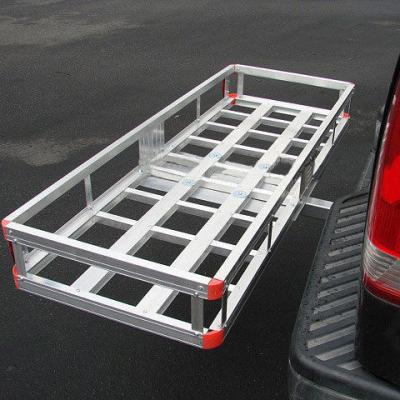 China Carry Aluminum and Steel Luggage Cargo Carrier Car Hitch Rack Cargo Baskets for sale