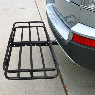 China Portable Black Modern Hitch Mounted Cargo Carrier Luggage Rack For Sale for sale