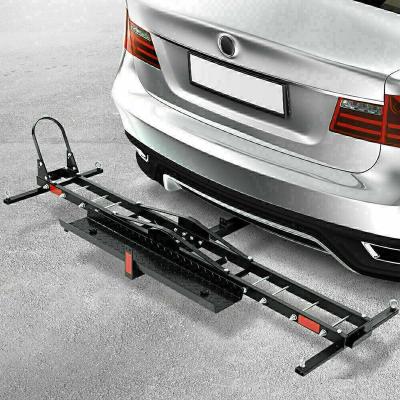 China Easy Install Motorcycle Carrier Rack Steel Motorbike Folding Rear Racks for sale