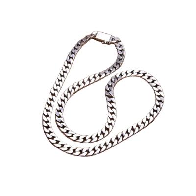 China Vintage Jewelry Good Mens 925 Sterling Silver Link Chain Necklace 60cm*8mm for sale