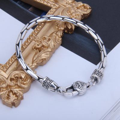 China Vintage Fashion Jewelry Personalized 925 Sterling Silver Men Chain Necklaces and Bracelets for sale