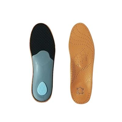 China Orthotic arch support | Flat feet | Orthopedic | Lizeng High Plantar Flat Feet Fasciitis Arch Support Orthopedic Genuine Leather Insole for Plantar Fasciitis for sale