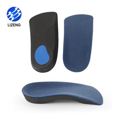 China Orthotic arch support | Flat feet | Orthopedic | Custom Fasciitis Lizeng Plantar EVA Foam Fallen Arches 3/4 Orthotics Insole Plantar for Flat Feet for sale