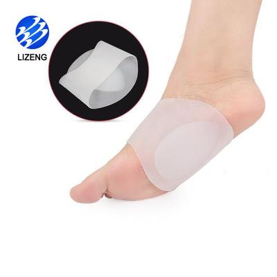 China Foot care | anti slip | Gel Pads Lizeng Customized Best Fasciitis Gel Arch Support Plantar Pads Flat Feet for sale