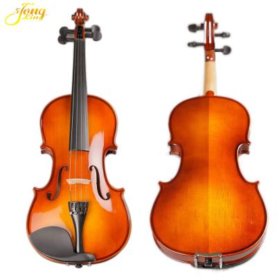 China Ebony Parts Solid Wood 4/4 Electric Violin with Case (VE008) Muscial Instruments Satin Finish Student Flamed Maple Wood for sale