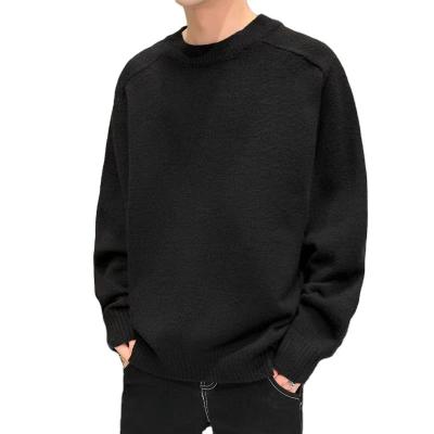 China New Fashion Winter Men's Sweater Anti-wrinkle D.Customized High Collar Solid Sweater Knitwear Half Loose Casual Shirt for sale