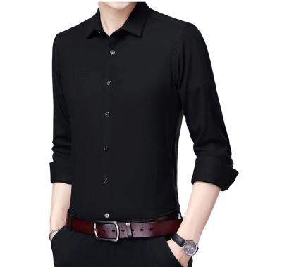 China D.Customized Solid Color Anti-shrink Warm Wrinkle Resistant Business Shirt For Men In Autumn And Winter for sale