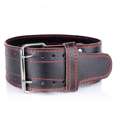 China Pro Weightlifting Belt Weightlifting Genuine Leather Belt for sale