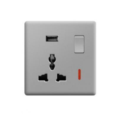 China 13A Residential / General Purpose Switched Multi Socket with 2100mA USB for sale