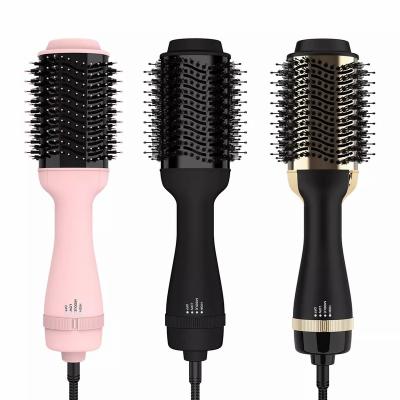 China Dropshipping Ionic Round Turn Volumizer Styler Air One Step Hair Brush Hot Blow Dryer for sale