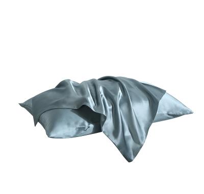 China Pillow Case 16MM Anti-Static Silk Satin 48*74cm Double Sided With Invisible Zipper Soft Breathable Luxury Pillowcase for sale