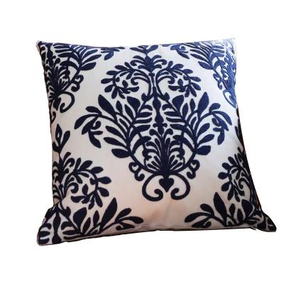 China New Fashion Embroidery Plaid Decorative Geometric Cushion Cover Home Decorative Sofa Throw Pillow Cover for sale