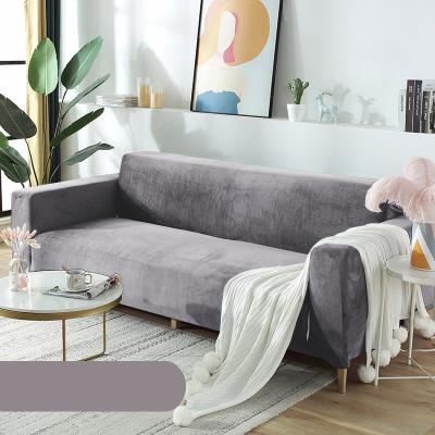 China Universal Breathable Elastic Stretch Cover Velvet Comfort Furniture Leather Furniture Protector Sofa Cover Slipcover Elastic Pet Couch for sale