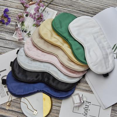 China Fashion New Custom Luxury Travel Silk Eye Mask Is Adjustable For Sleep Use And Ice Wear for sale