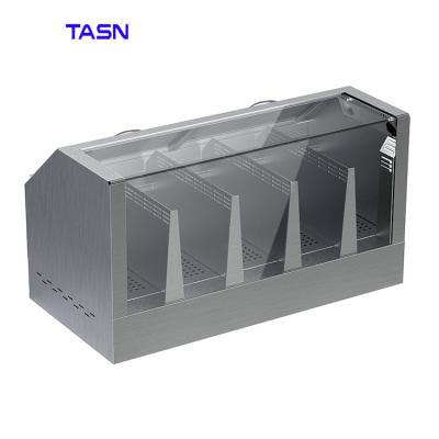 China TASN BWG-1250JZ Commercial Supply Length 1250MM 49 Inch Electric Popcorn Display Heater Popcorn Scaffolding Cabinet Machine for sale