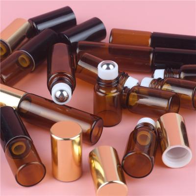 China Factory Supplier 10ml Mini Glass Liquor Bottles 10ml Fashionable Amber Glass Bottles 10ml Roll On Glass Bottles for sale