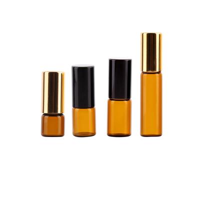 China Factory supplier 3ml mini bottles 3ml glass liquor bottles 3ml fashionable amber glass roll on glass bottles for sale