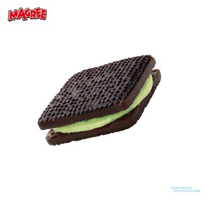 China Low Fat Chocolate Cream Biscuit Chocolate Yuzhi Matcha Soft Tight Cookies Filled Cream for sale