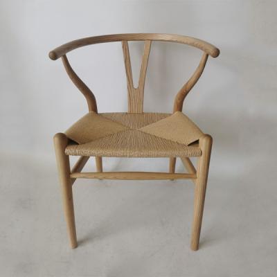 China Stylish Natural Wishbone Walnut Ash Wood Chair Convertible Dining Chairs Restaurant Y Chairs High Quality for sale