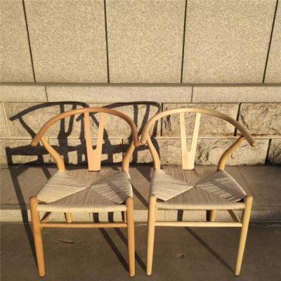 China Strong Modern Nordic Solid Wood Hotel Dining Chairs Restaurant Wishbone Y Chairs for sale