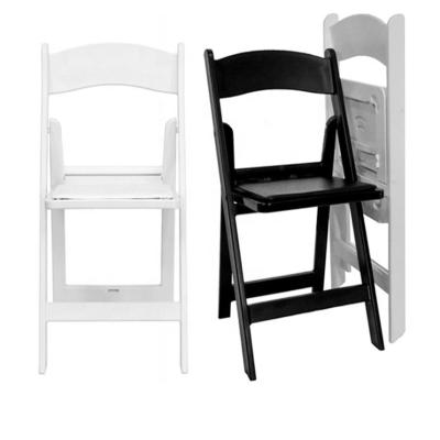 China White Factory Wedding Leisure Chair America Resin Folding Chair High Quality for sale