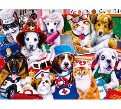 China DIY PLAY 300 550 750 Adult Children Toy Manufacturer Custom Wholesale 1000 Pieces Funny Jigsaw Puzzles for sale