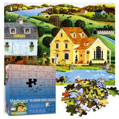 China DIY TOY Paper 300 Pieces Parent-child Intellectual Toy Funny Puzzle Gift Box Dropship for sale