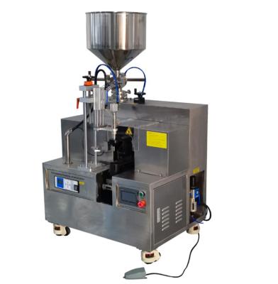 China YTK-HX006 automatic ultrasonic food lotion tube filling sealing machine/tube filling and sealing machine for sale