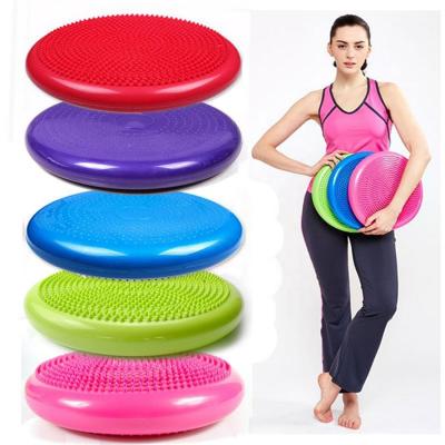 China Bodybuilding Fitness PVC Massage Balance Disc Air Stability Shimmy Pad for sale