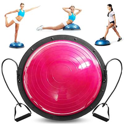 China Hemisphere Ball Physio Ball Balance Trainer Half Ball Yoga Pilates Bodybuilding Fitness Balance Trainer Half Ball with Handles for sale