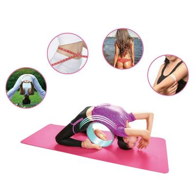 China PP/ABS+TPE sports yoga wheel yoga rad roller for back pain and improve your yoga poses for sale