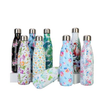 China Sustainable Double Wall Vacuum Insulated Leak Proof Cola Shape Water Bottle Stainless Steel Water Bottle for sale