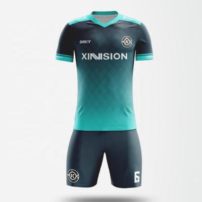 China Wholesale Custom Sublimation New Arrival Custom Soccer Jersey Football Shorts Set For Men for sale