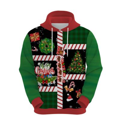 China Fashion Waterproof Trend 3D Customized Printed Hoodies Christmas Printing Sweatshirt Hoodies for sale