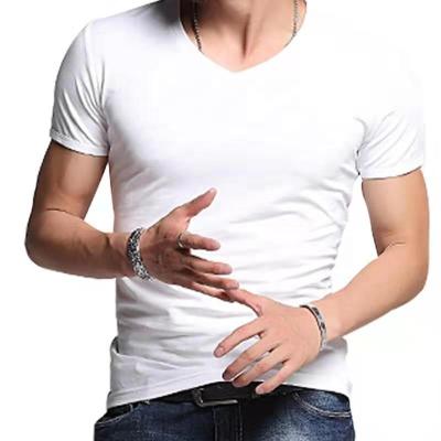 China Cheap Wholesale Anti Shrink White Design Plain Full Sleeve T Shirt Manufacturer Plain For Men T-Shirts for sale